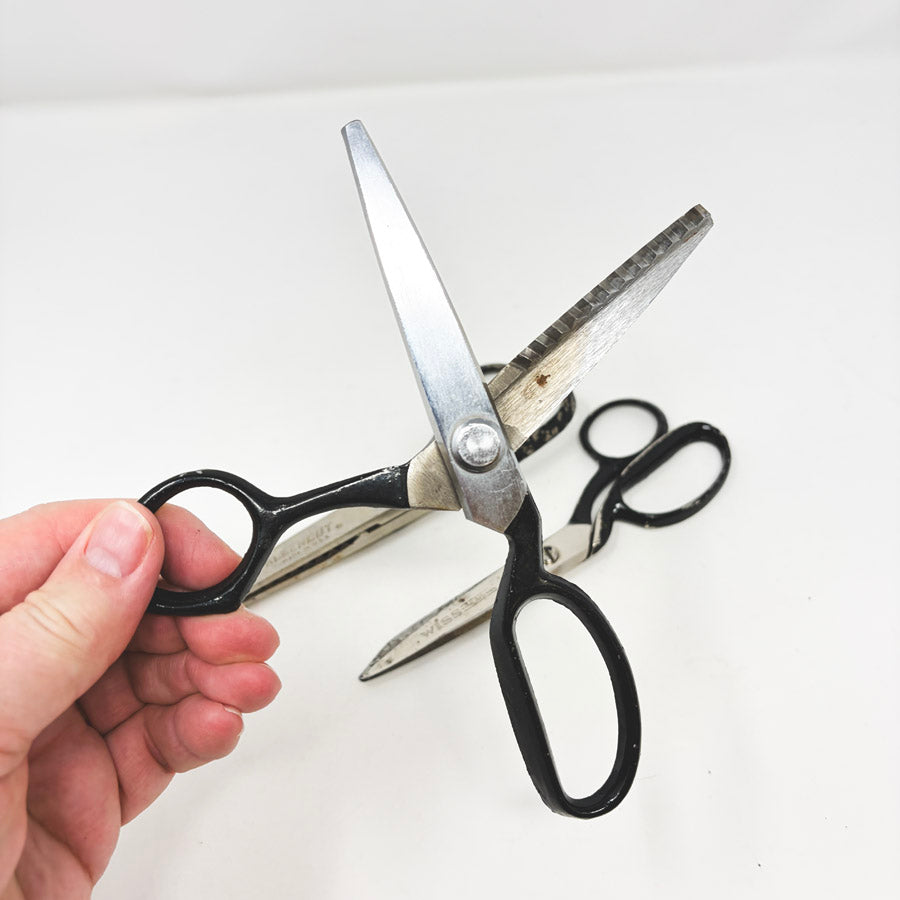 Dress or Pinking Black Handle Sewing Shears