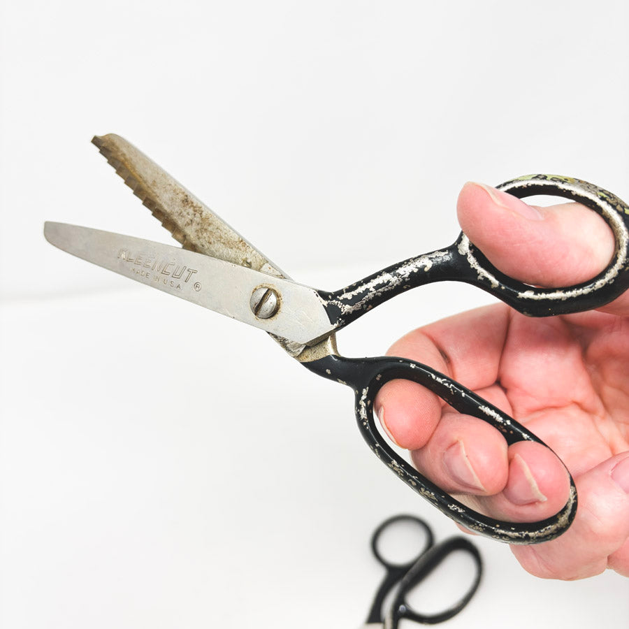 Dress or Pinking Black Handle Sewing Shears