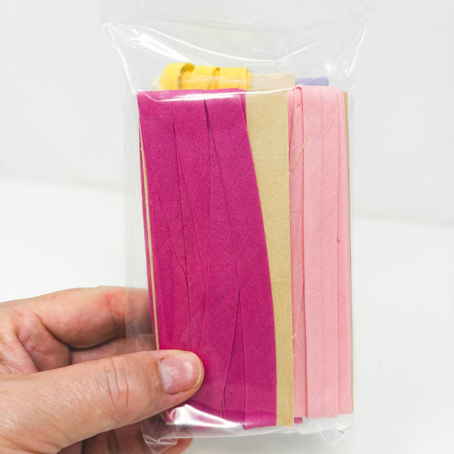Pink Purple Yellow Bias Tape Bundle