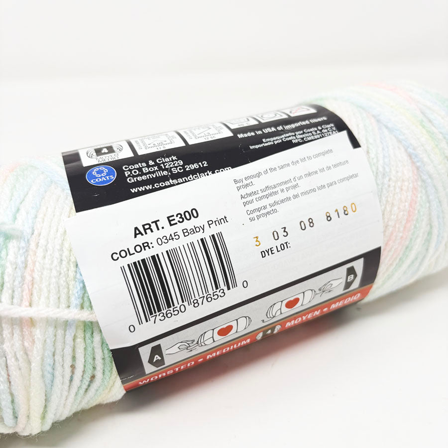 Baby Print Red Heart Super Saver Yarn