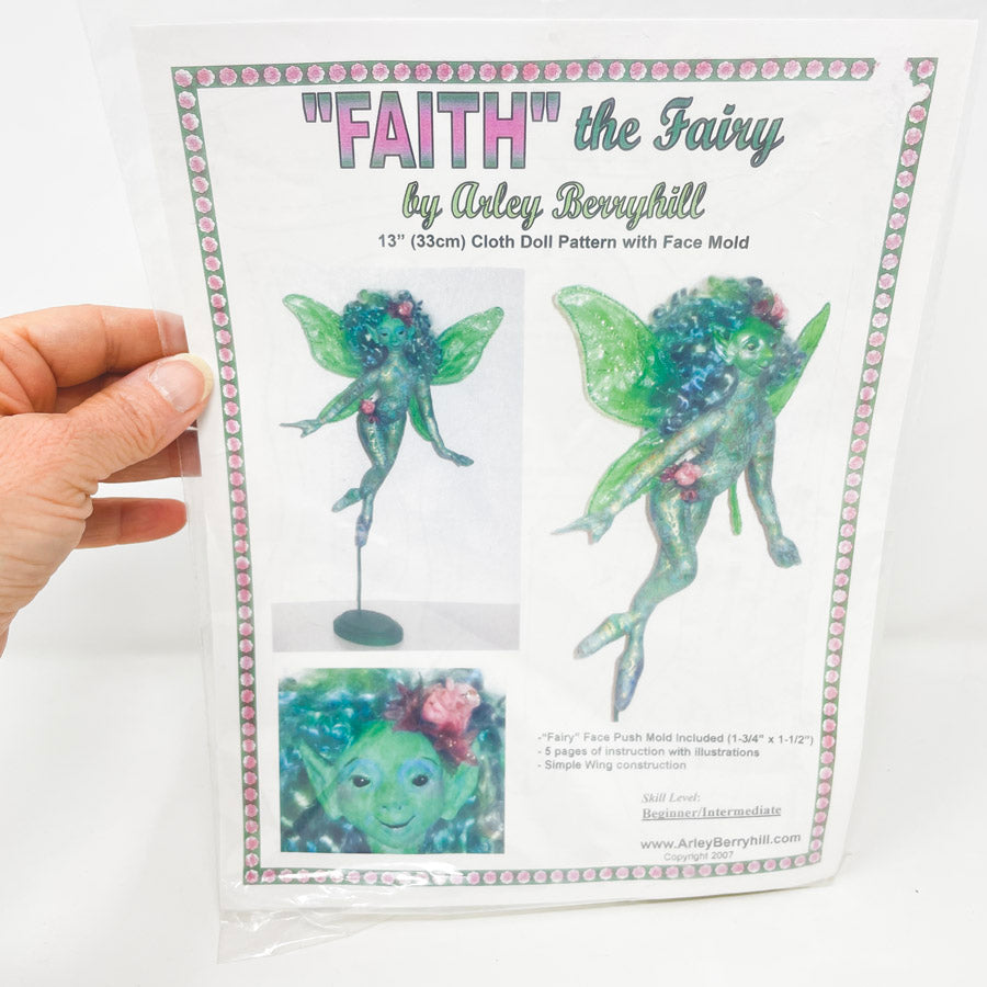Faith the Fairy Fabric Doll and Face Mold by Arley Berryhill