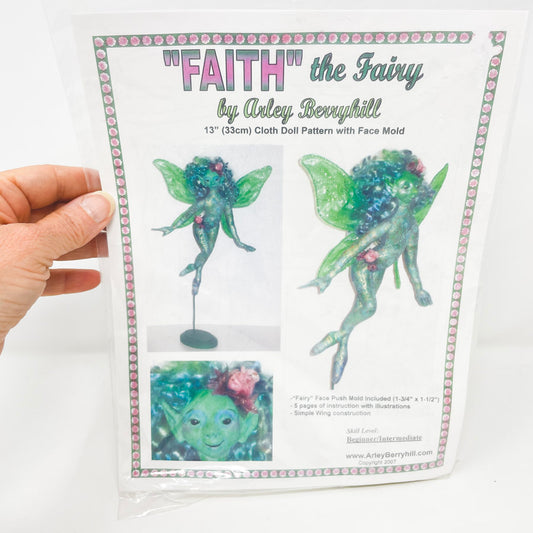 Faith the Fairy Fabric Doll and Face Mold by Arley Berryhill