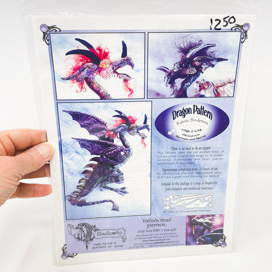 Dragon Fabric Sculpture Pattern by Smallworks