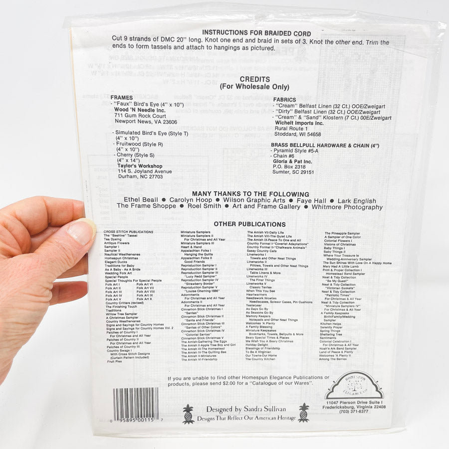 Welcomes a Plenty II – Homespun Elegance Cross Stitch Pattern Booklet