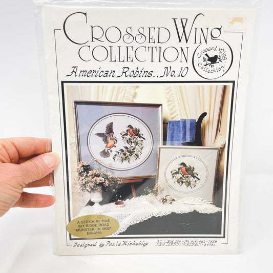 Crossed Wing Collection Cross Stitch Pattern - American Robins No. 10