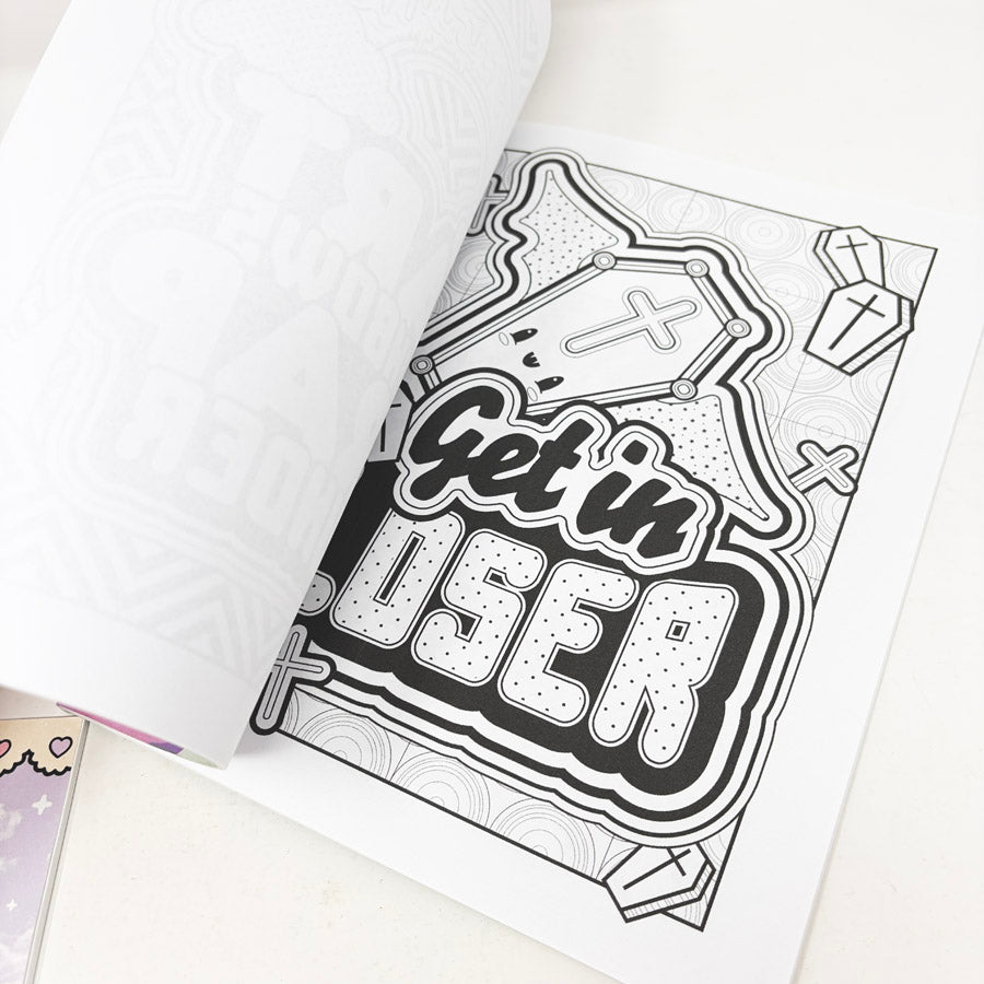 Pastel Goth Coloring Book