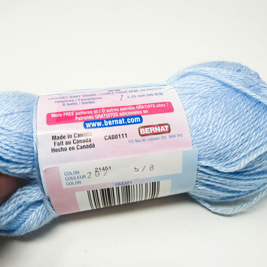 Bernat Baby Lt Blue Partial Skein
