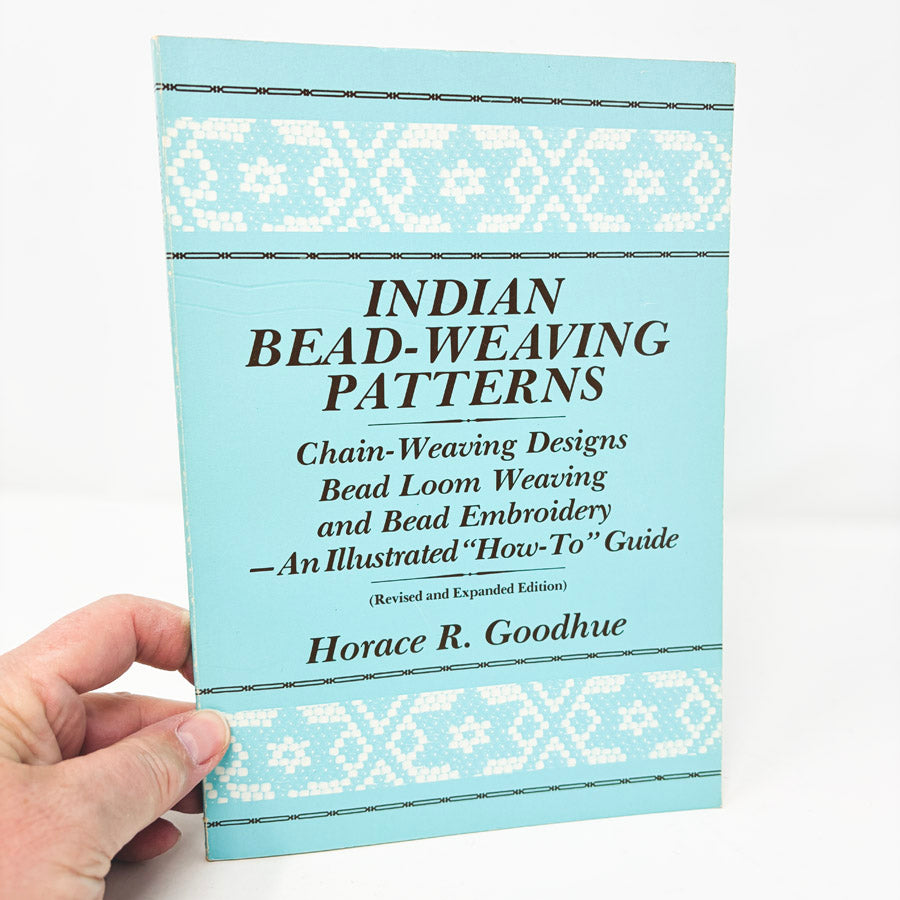 Blue Cover – Indian Bead-Weaving Patterns Book by Horace R. Goodhue