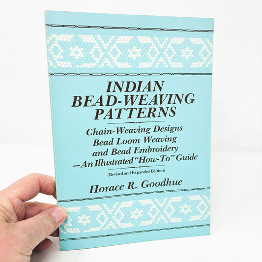 Blue Cover – Indian Bead-Weaving Patterns Book by Horace R. Goodhue