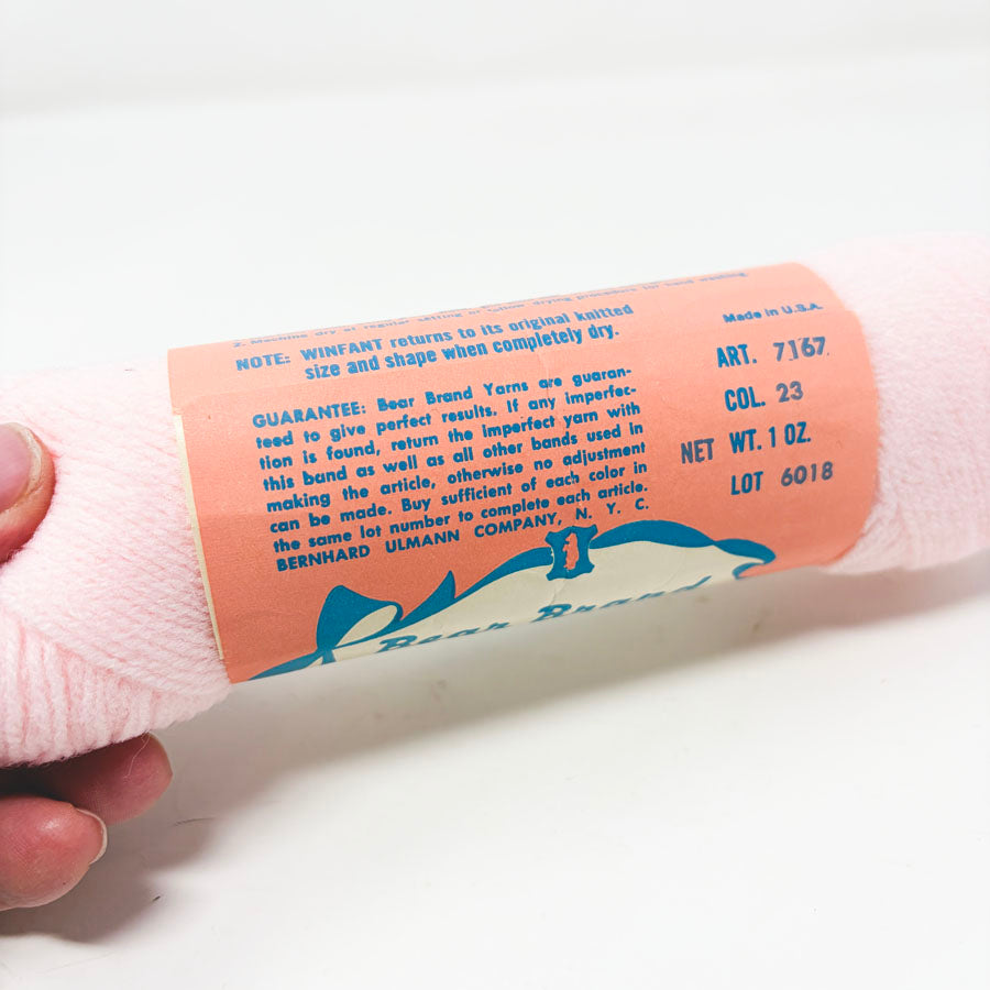 Bear Brand Winfant Pink Yarn