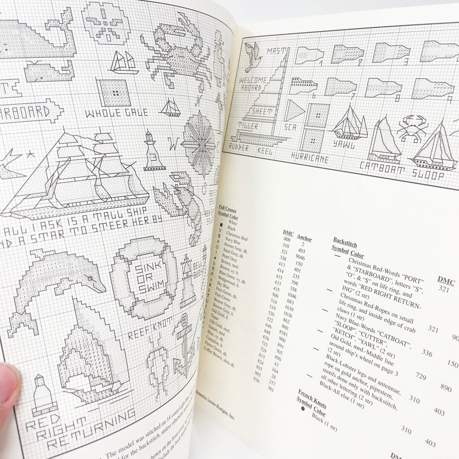 Jeanette Crews Designs Nautical Motifs Cross Stitch Pattern