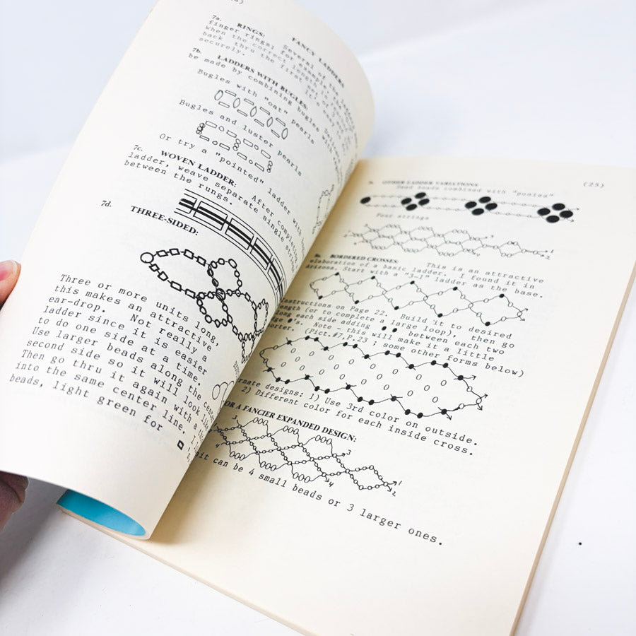 Blue Cover – Indian Bead-Weaving Patterns Book by Horace R. Goodhue