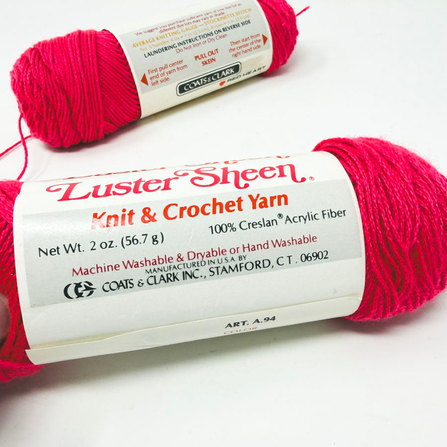 Red Heart Luster Sheen Acrylic Yarn (1)