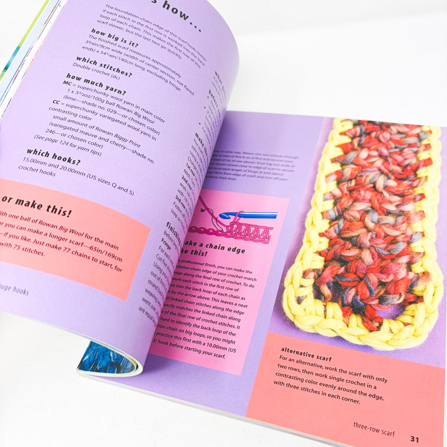 Quick Crochet Huge Hooks Book by Sally Harding