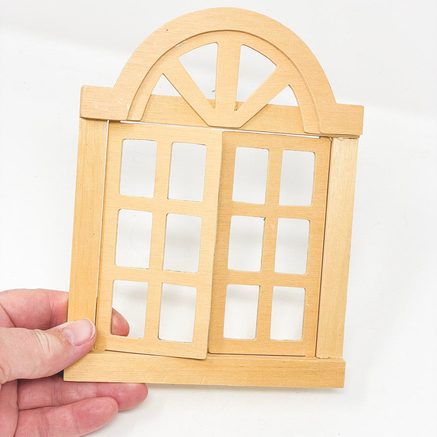 Dollhouse Wood Window