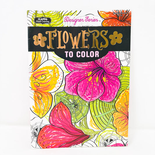 Kappa Adult Coloring Designer Series: Flowers to Color
