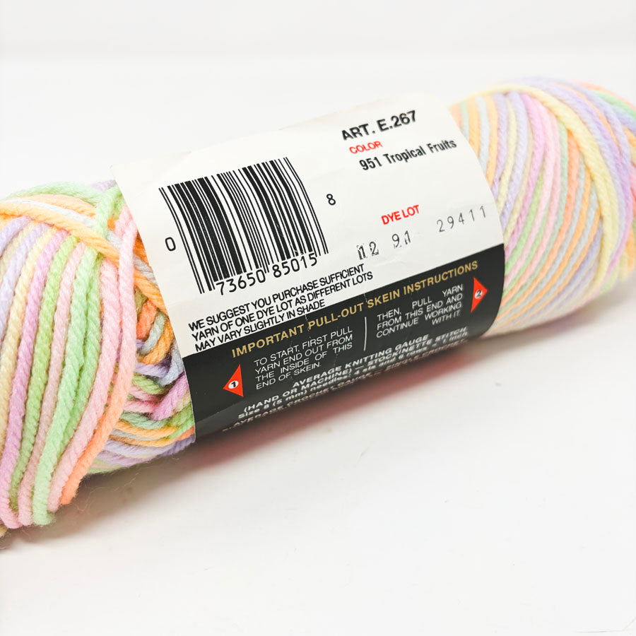 Tropical Fruits Red Heart Super Saver Yarn