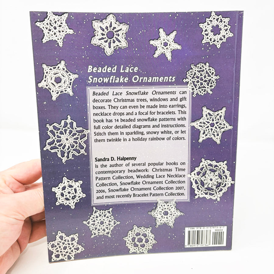 Beaded Lace Snowflake Book by Sandra D. Halpenny