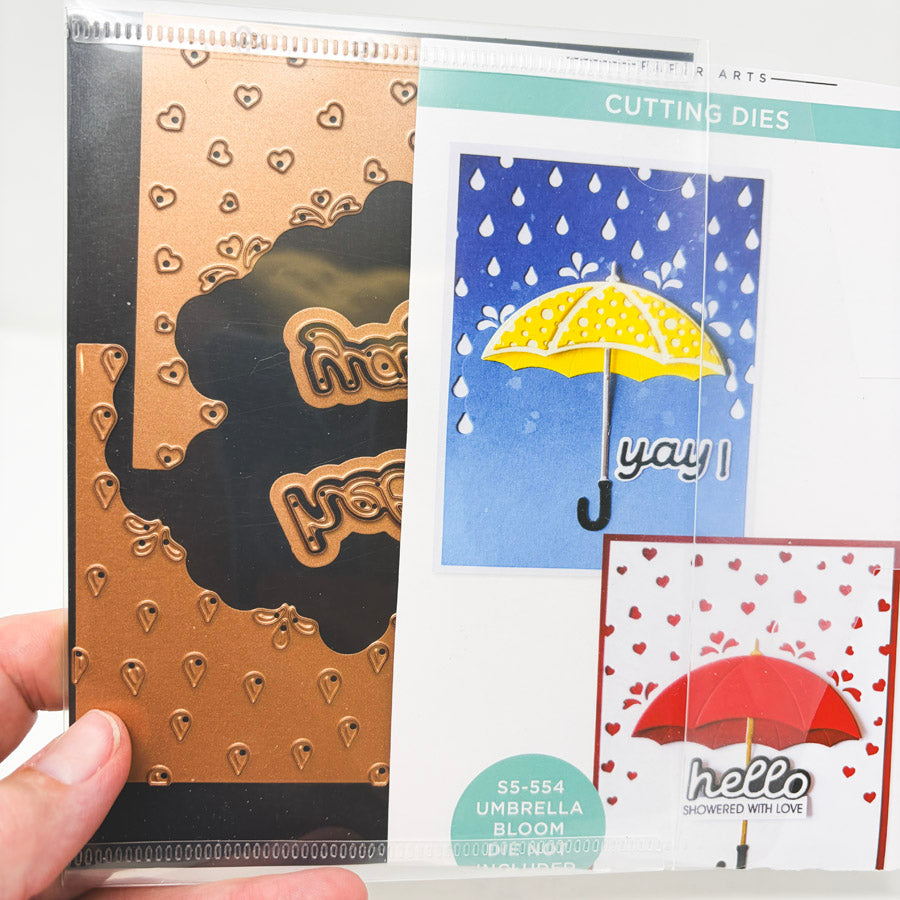 Spellbinders Raining Heats Cutting Die Set
