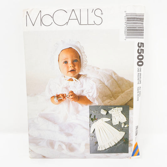 McCall's 5500 Sewing Pattern - Infant Gown Set