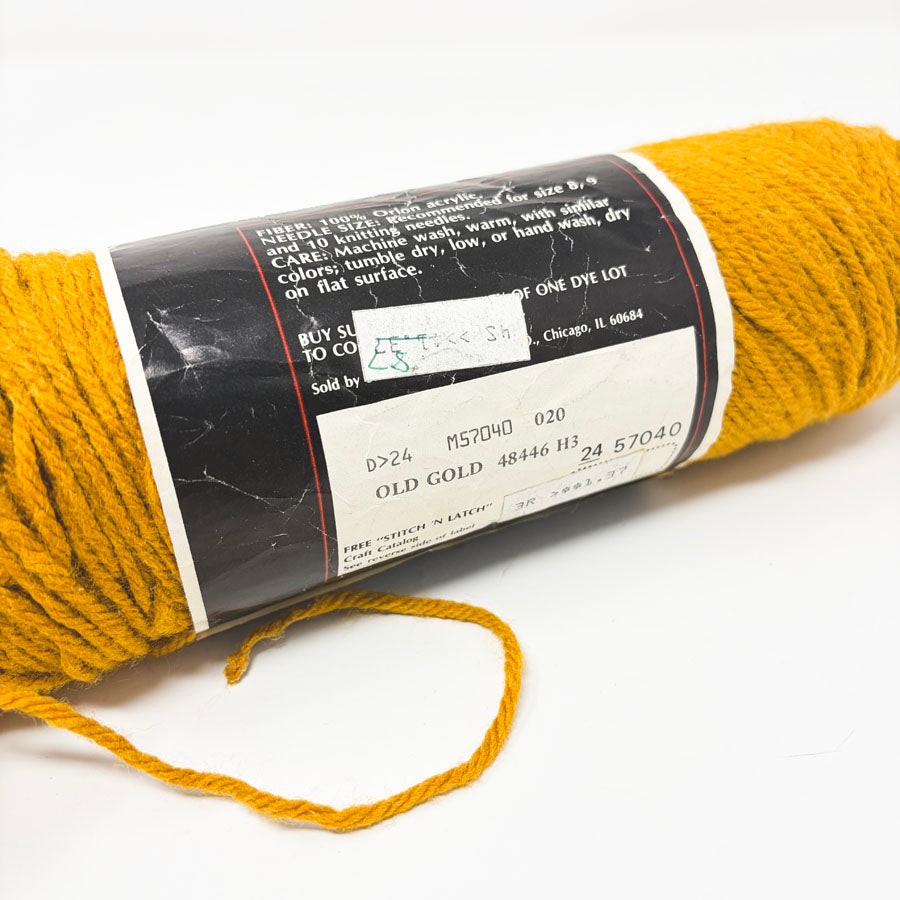 Old Gold Sears Wintuk Yarn