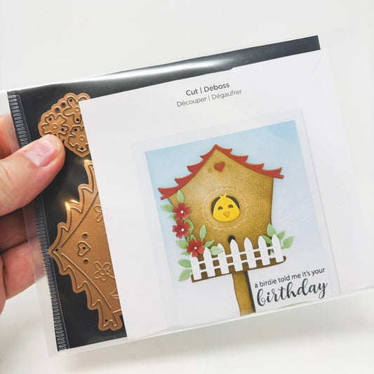 Spellbinders Build a Spring Birdhouse Etched Cutting Die Set