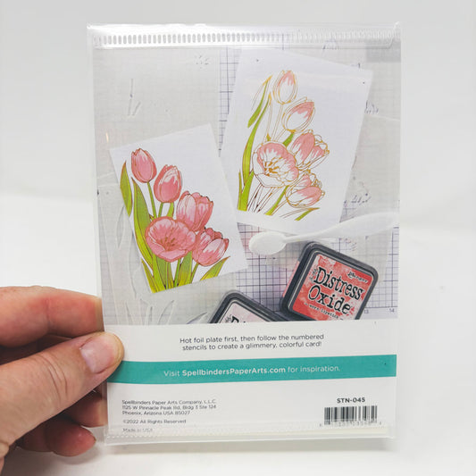 Spellbinders Wonderful Tulips Layered Stencils