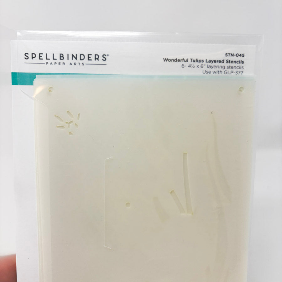Spellbinders Wonderful Tulips Layered Stencils