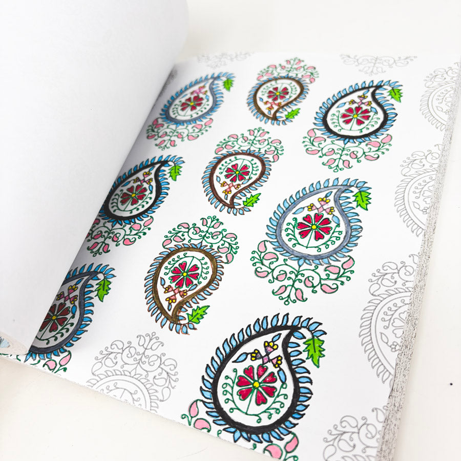 Stress Less Coloring: Paisley Patterns Book