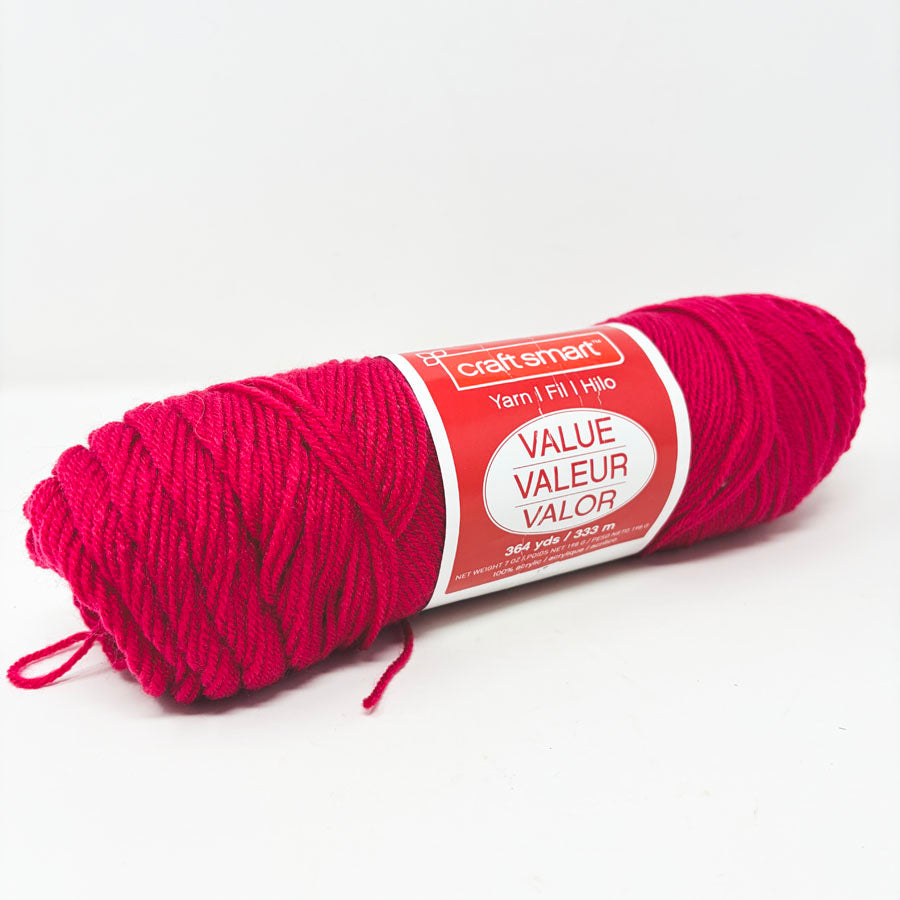 Fuchsia Craftsmart Value Yarn