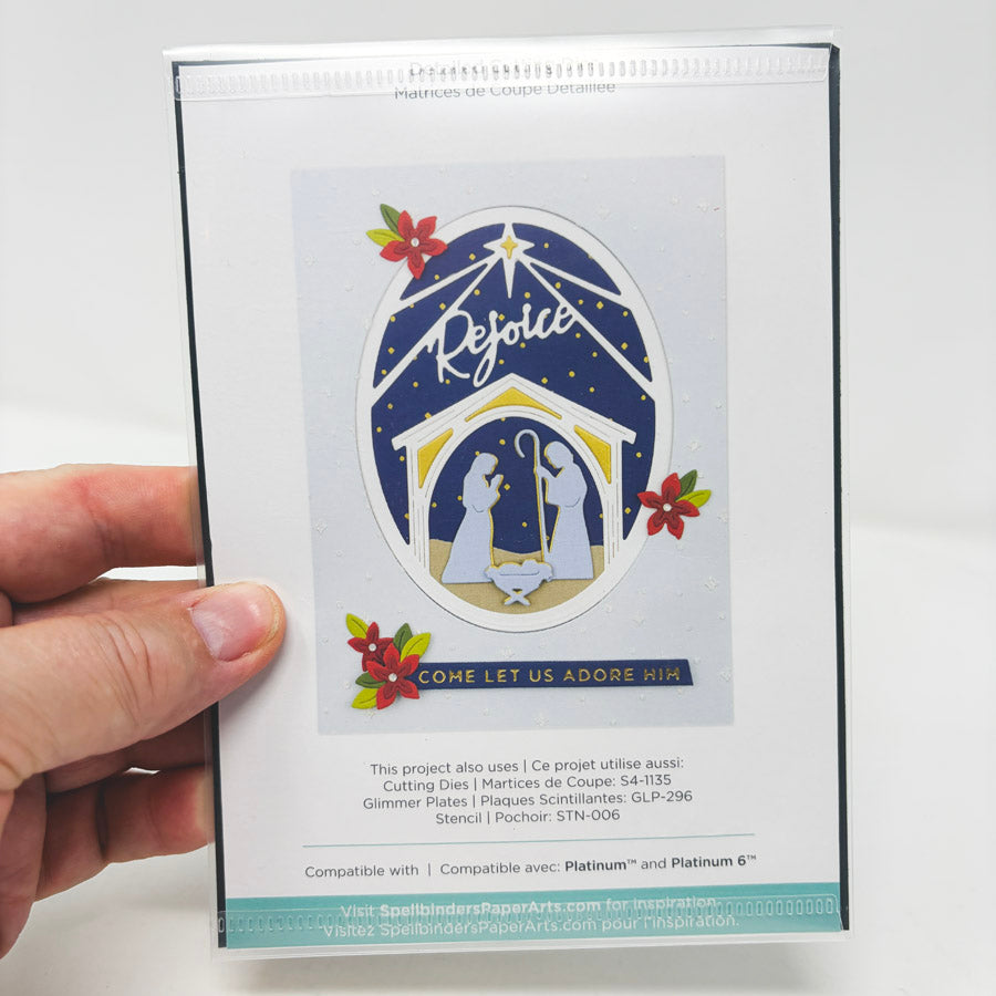Spellbinders Rejoice Nativity Scene Detailed Cutting Dies
