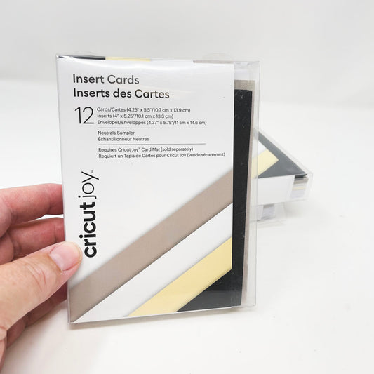 Cricut Joy Insert Cards - Neutrals Sampler 4.25" x 5.5"