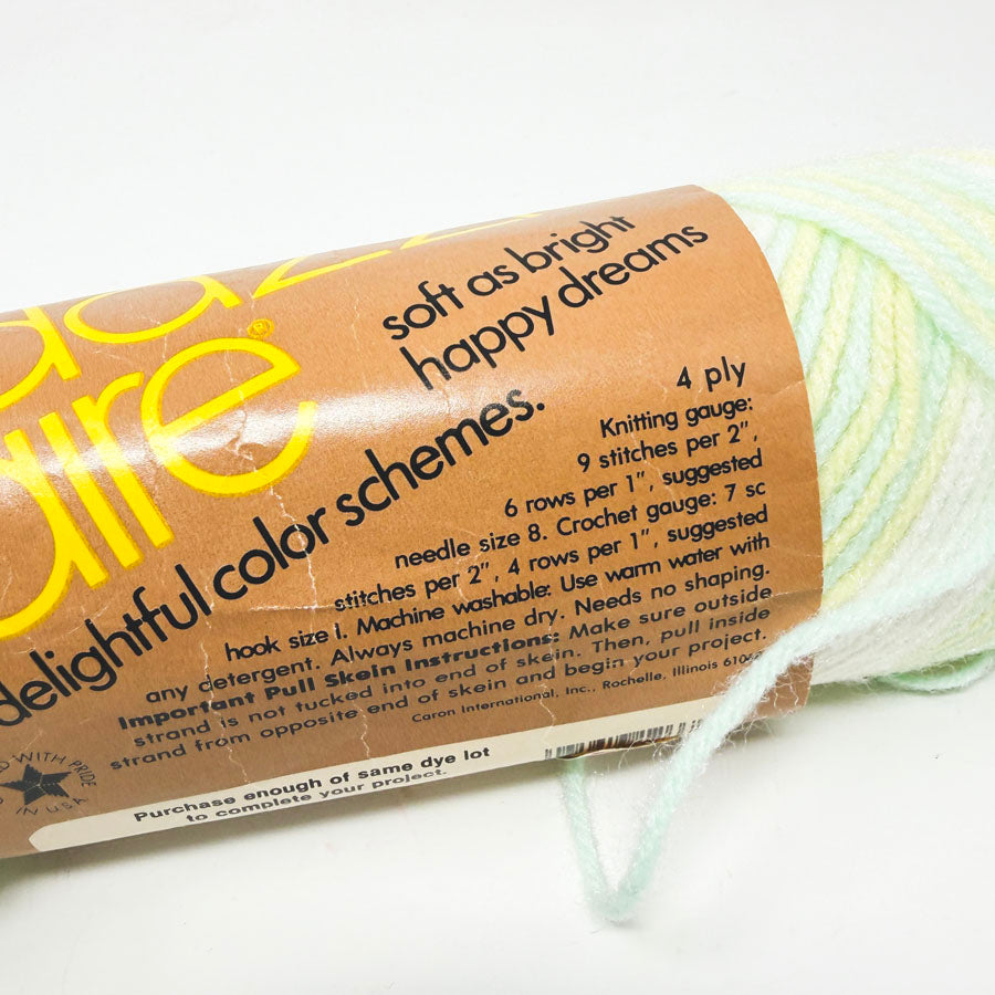 Yellow/Green Caron Dazzle Yarn