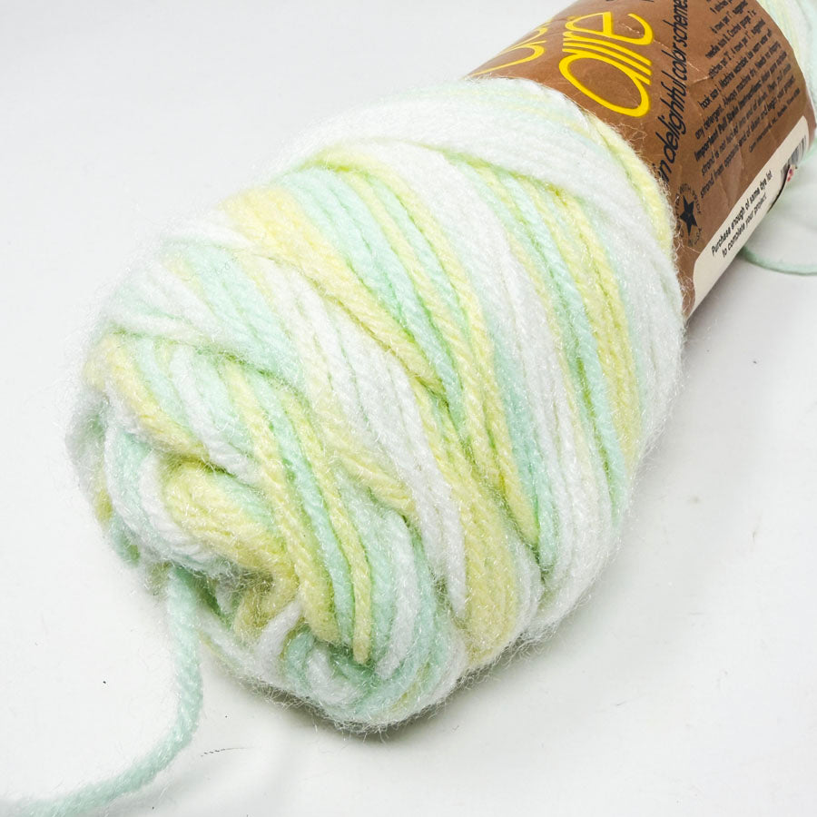 Yellow/Green Caron Dazzle Yarn