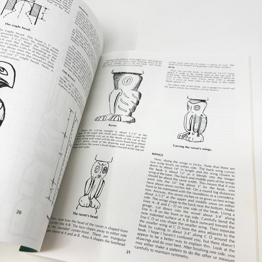 Sculpturing Totem Poles Pattern and Instruction Manual Book by Walt Way
