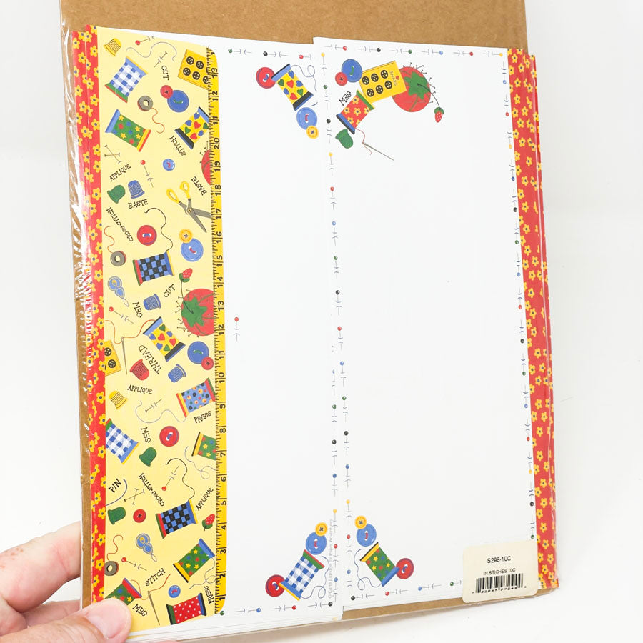 Paper Adventures Sewing Desktop Paper & Envelope Set