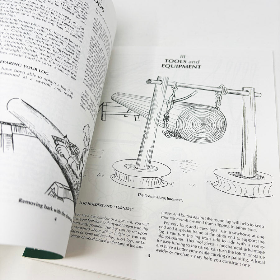 Sculpturing Totem Poles Pattern and Instruction Manual Book by Walt Way