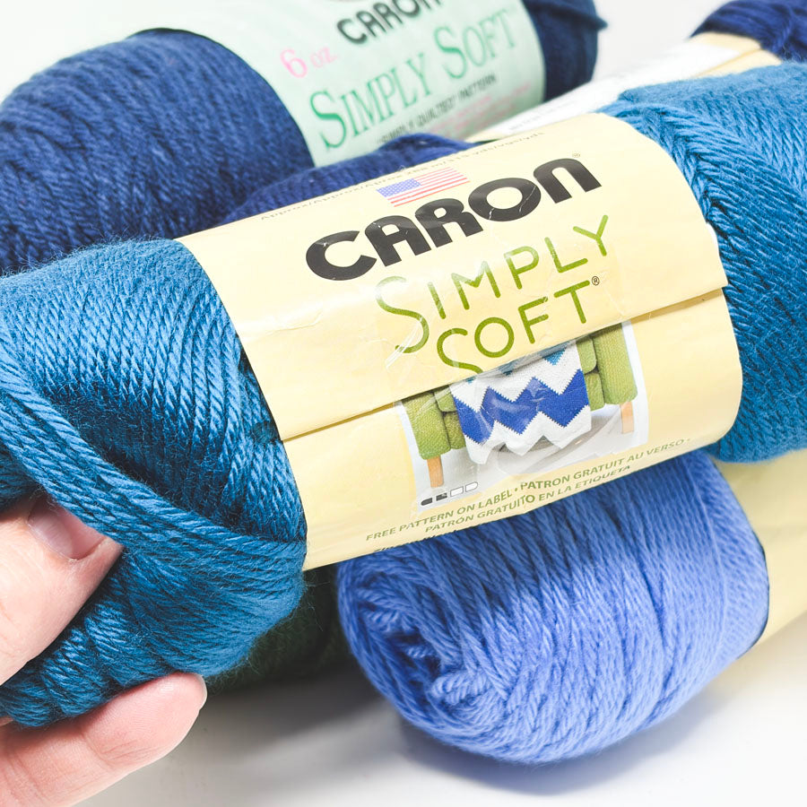 Green/Blue Caron Simply Soft Yarn - Pick a Color
