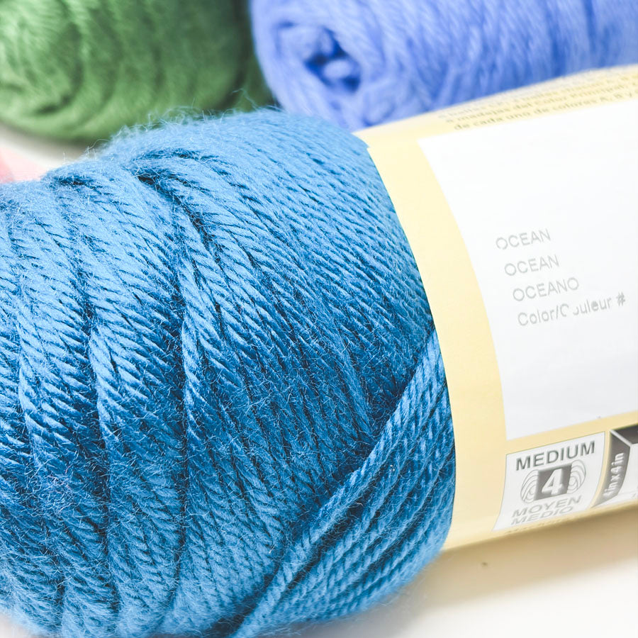 Green/Blue Caron Simply Soft Yarn - Pick a Color
