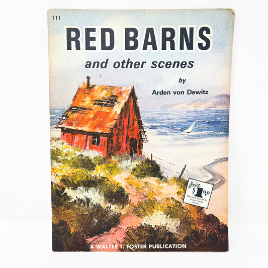 Vintage Walter Foster Red Barn and Other Scenes Book
