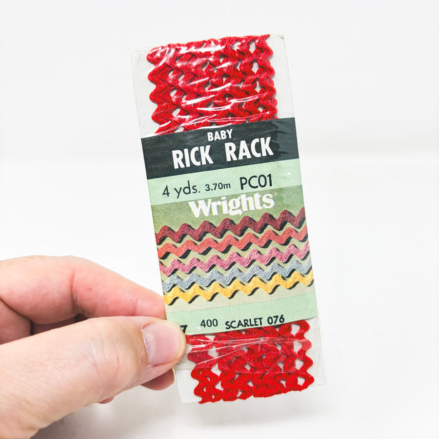 Vintage Red Baby Rick Rack