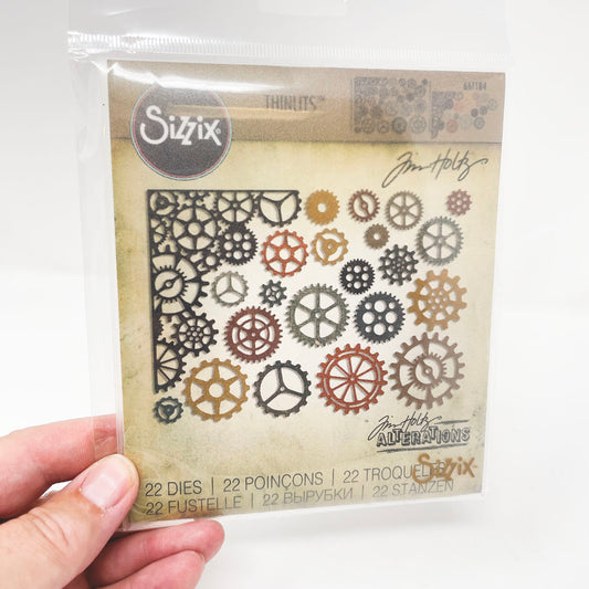 Sizzix 661184 Ellison Gearhead Thinlits Die Set by Tim Holtz