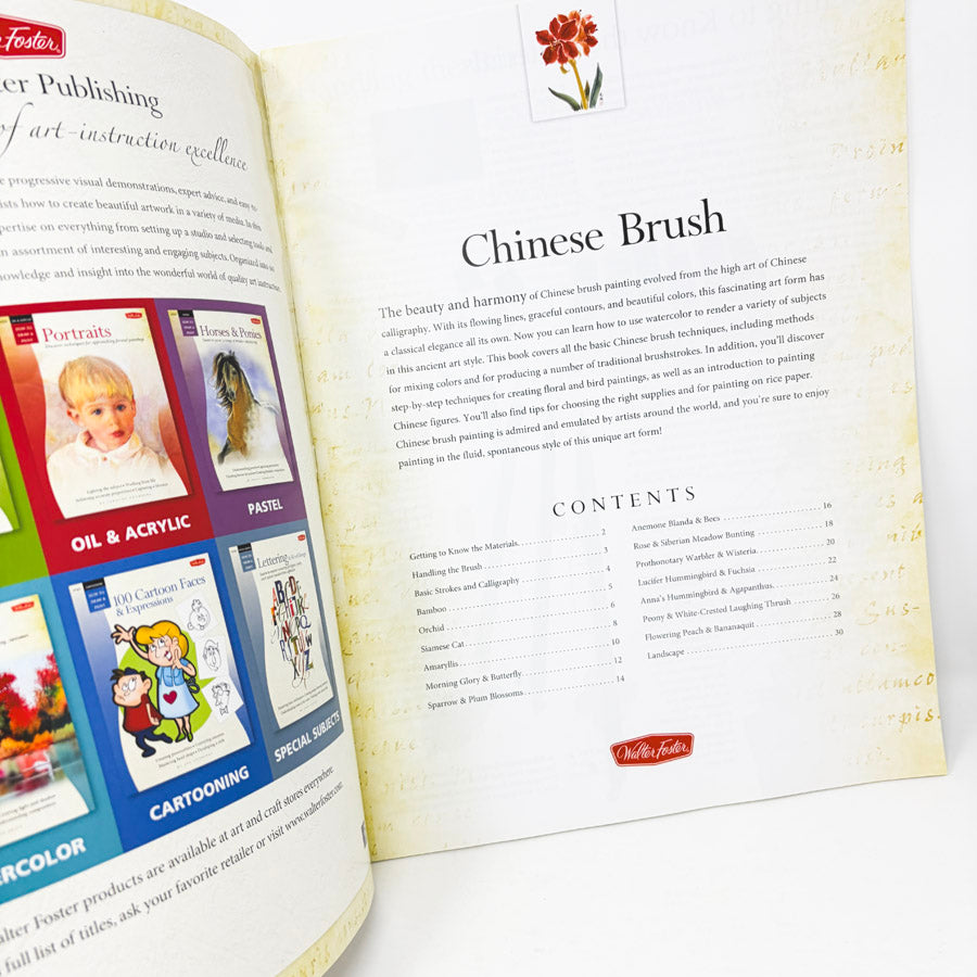Walter Foster Watercolor Chinese Brush Booklet