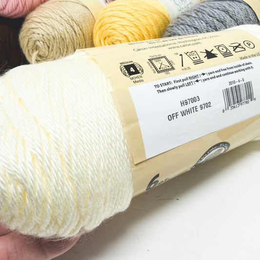 Caron Simply Soft Yarn - Off White