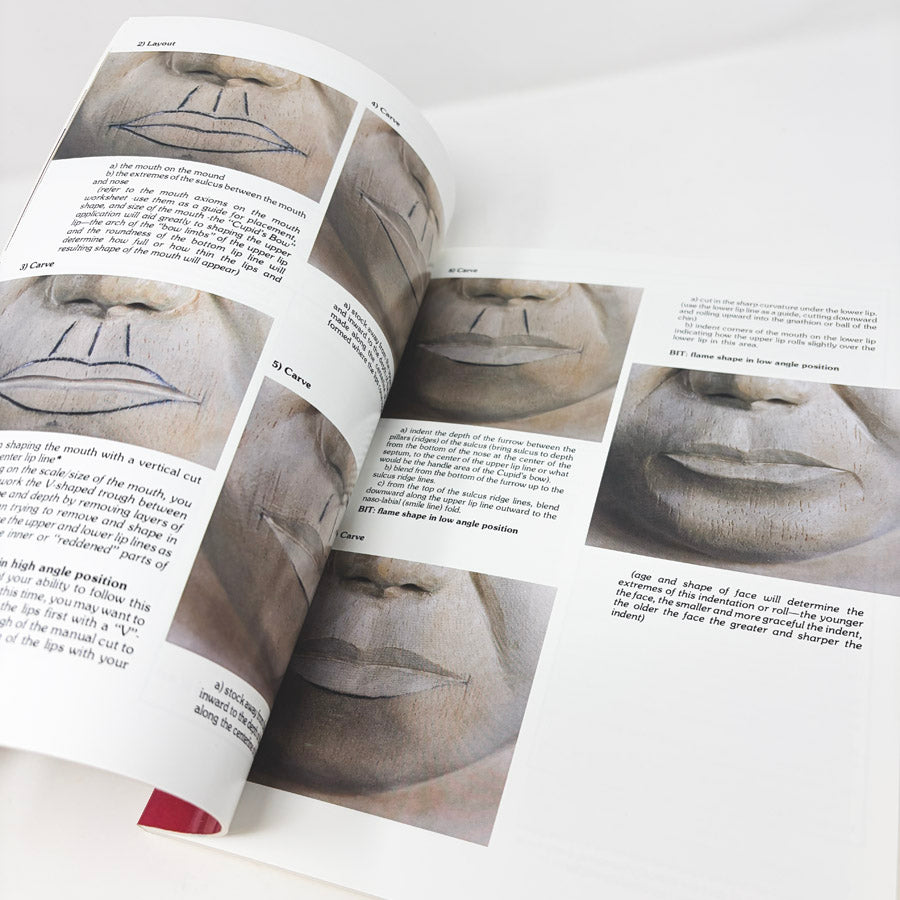Carving Realistic Faces with Power Book by Frank C. Russel