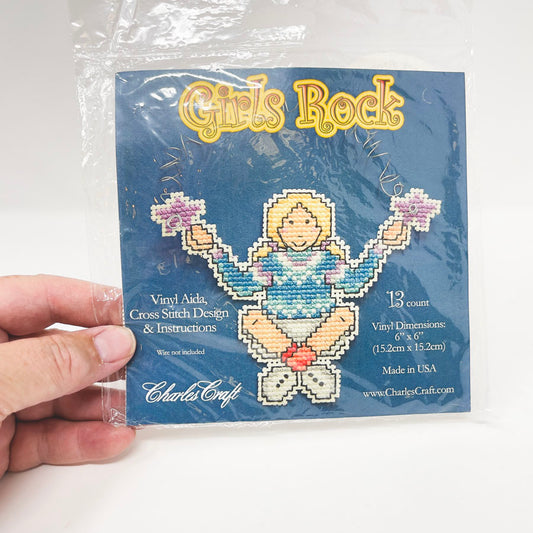 Charles Craft Girls Rock Cross Stitch Kit