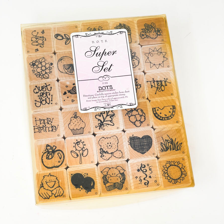 D.O.T.S. Super Set - Close to My Heart Wood Rubber Stamps