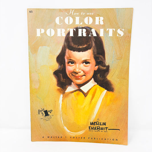 Vintage Walter Foster How to Use Color in Portraits Book