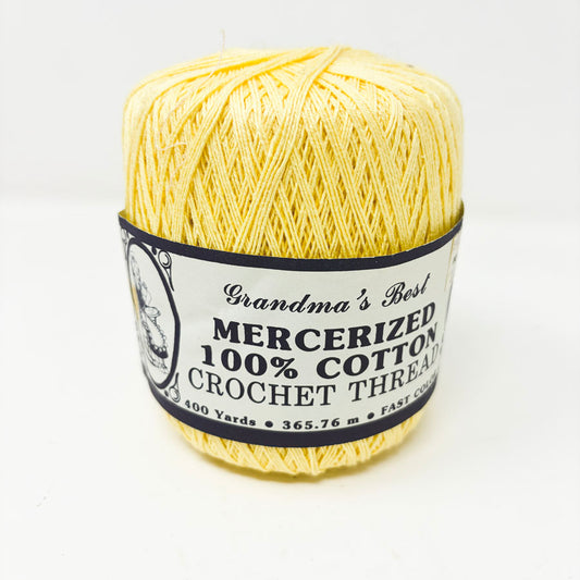 Grandma's Best Yellow Crochet Thread