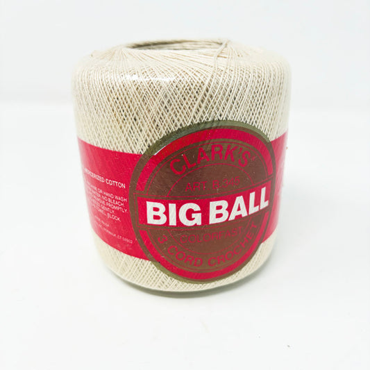 Clark's Big Ball Ecru Crochet Thread